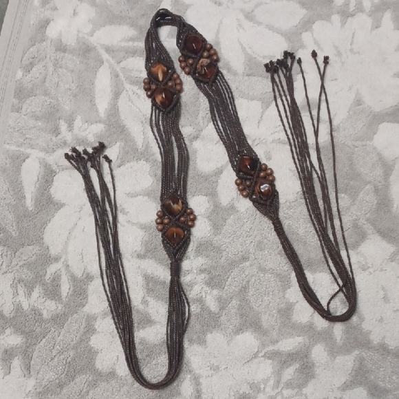Other - 90s Bohemian Belt  with Brown Accents